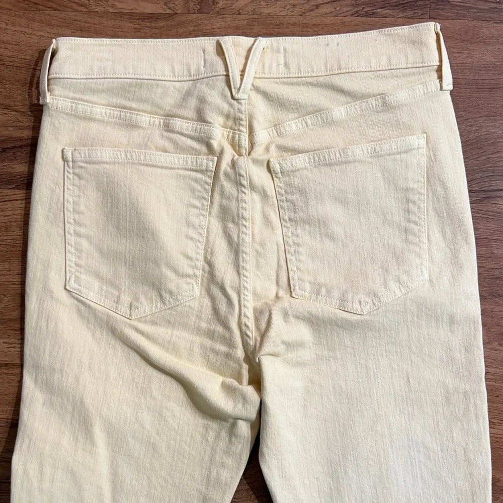 Veronica Beard Women 30/10 Maera High-Waisted Wash Mustard Yellow Skinny Jeans‎